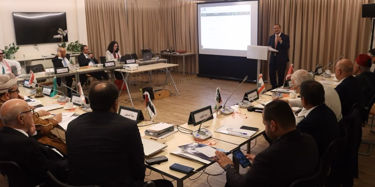 Dr. Emad Hussein with fellow speakers at the SIAC-YSIAC event on stakeholders of the arbitral process