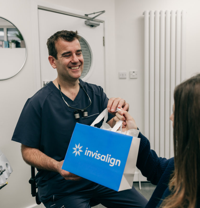 Clear Invisalign aligner