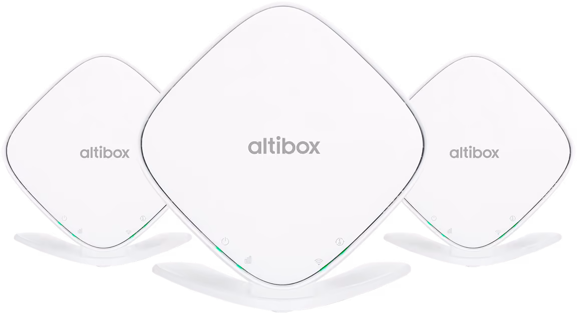 Tre Altibox WiFi Overalt-routere