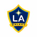 LA Galaxy soccer team shield logo with a star and yellow border.