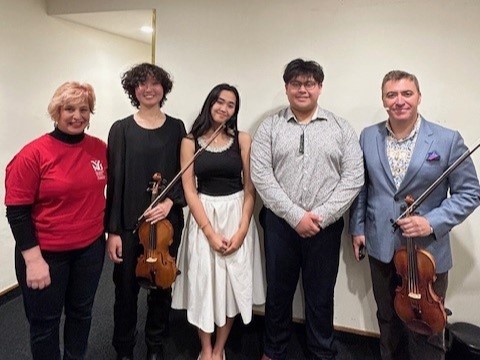 NZSM violin student has masterclass with global superstar