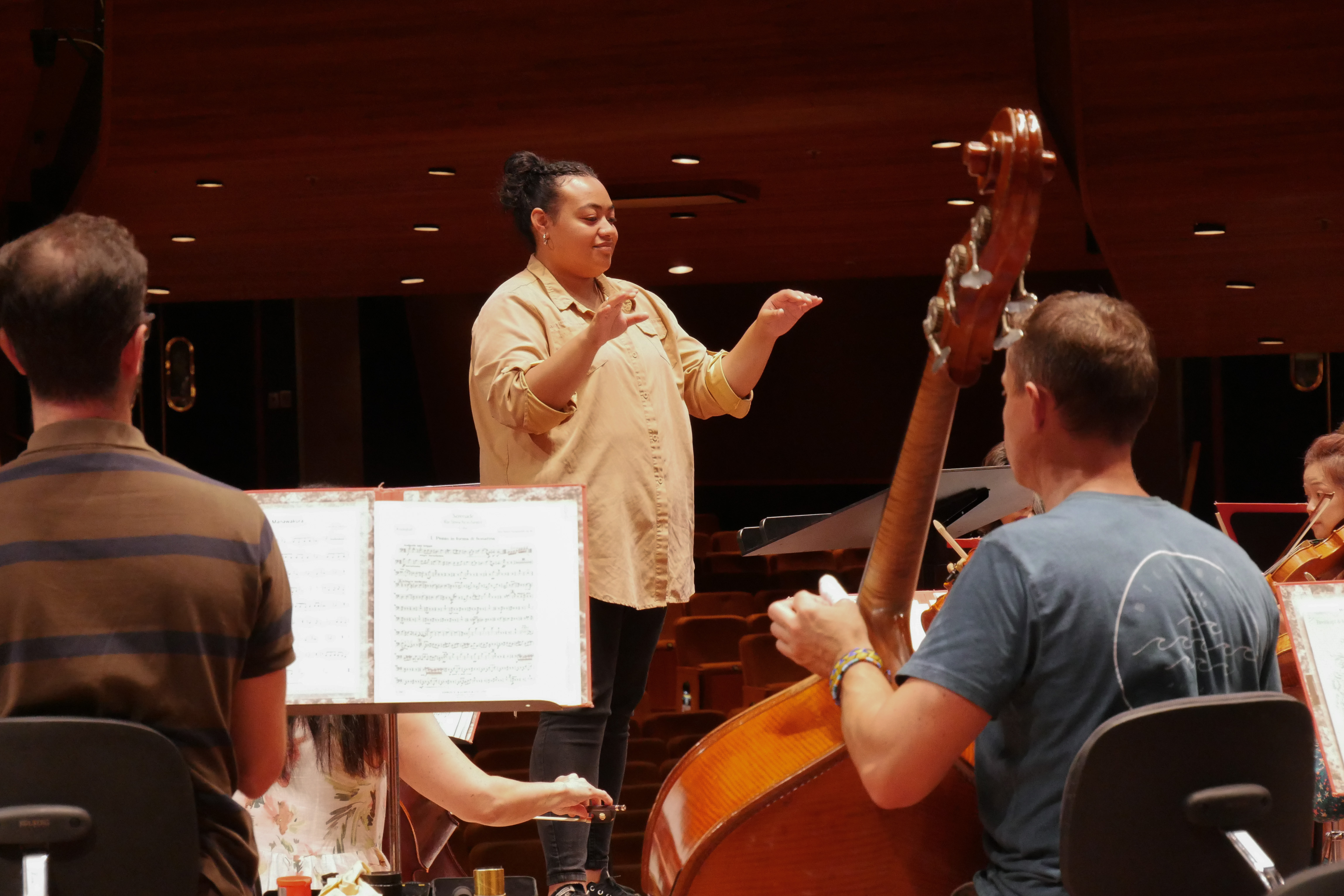 Students in awe of NZSO Conducting Fellowship in Te Whanganui-a-Tara Wellington