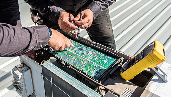 Electrical repair work on commercial infrastructure