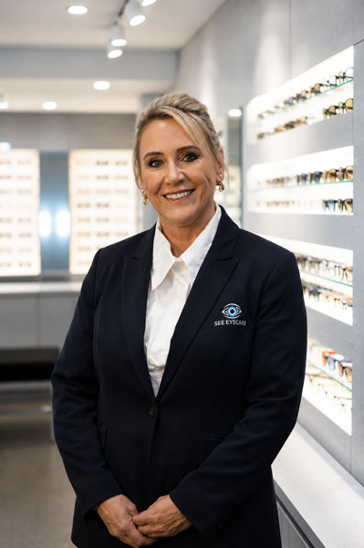 Smiling woman staff member