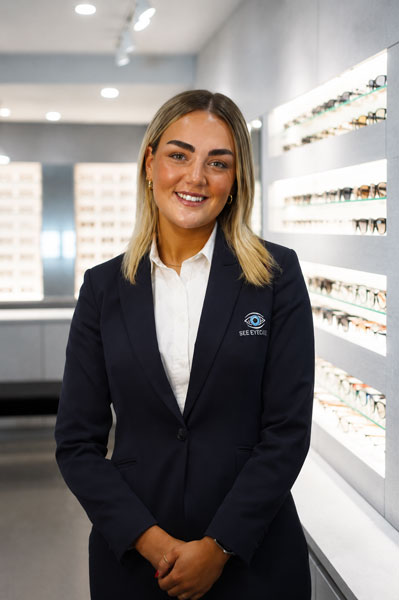 Smiling woman staff member