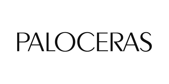 PALOCERAS text logo in black serif font on a white background.