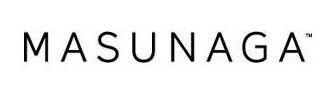 Masunaga logo in black capital letters on a white background.