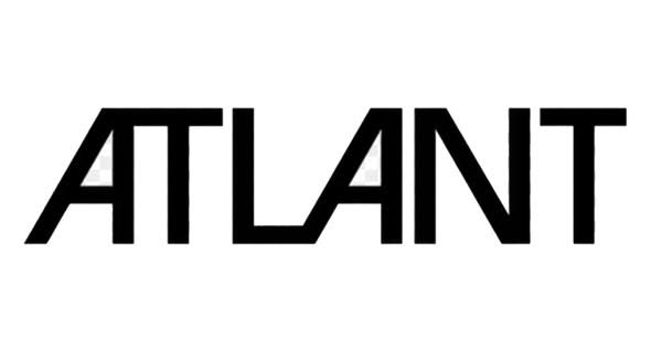 Text logo displaying the word ATLANT in bold, stylized black capital letters on a white background.