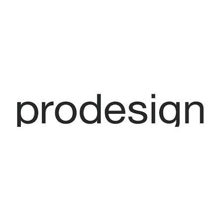 The word 'prodesign' in lowercase black letters on a white background.
