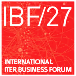 Red square logo with white text 'IBF/27' and 'INTERNATIONAL INTER BUSINESS FORUM'.