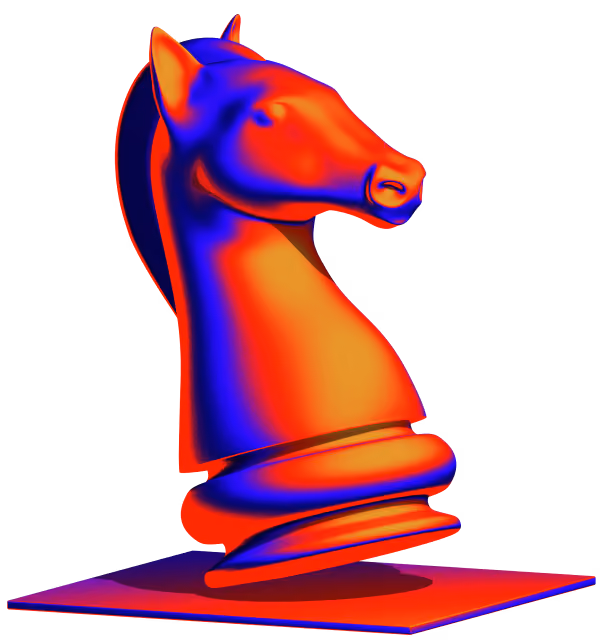 3D chess piece