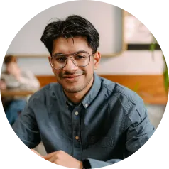 A man smiling