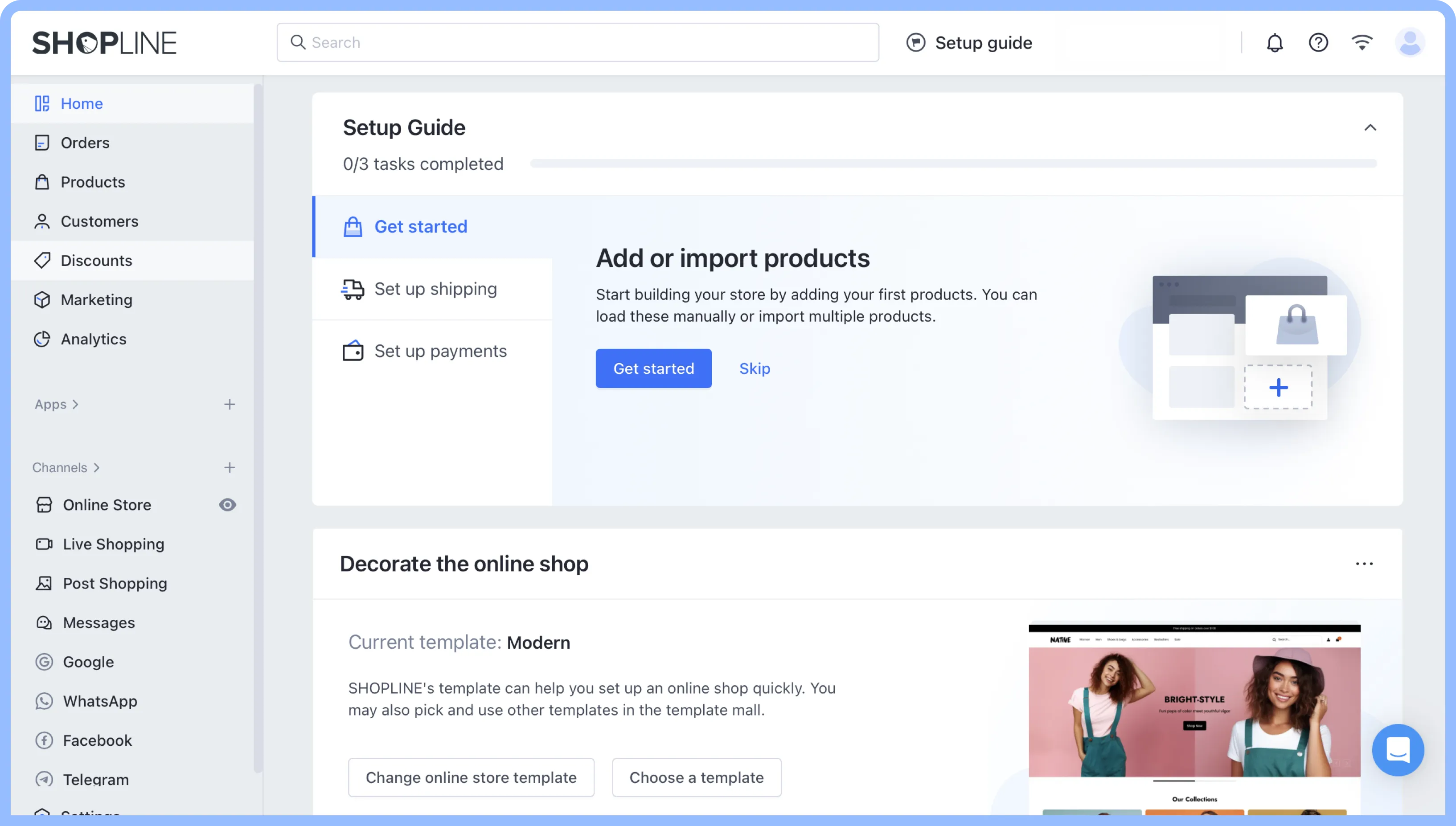 Shopline Dashboard