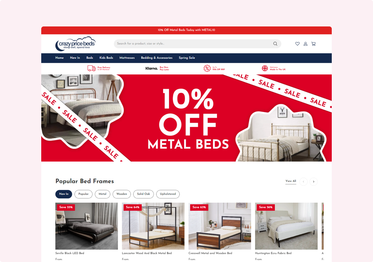 Meet CrazyPriceBeds, your dream sleep bed