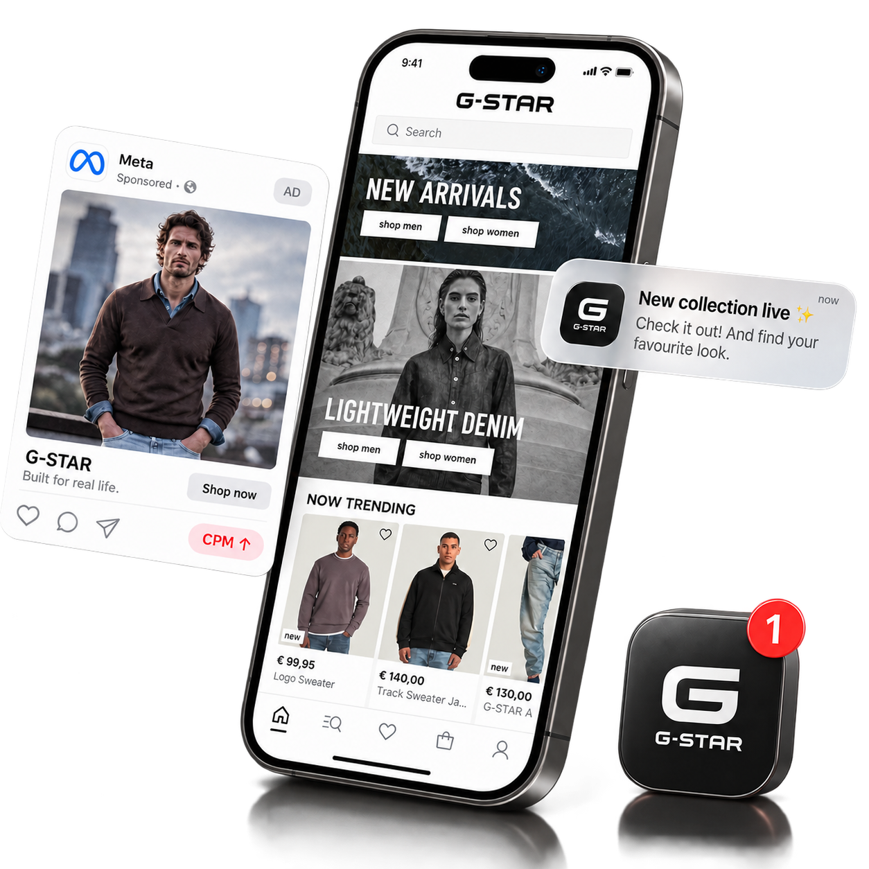 Push notification screen