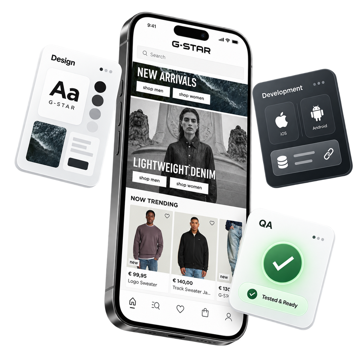 App design and build screen