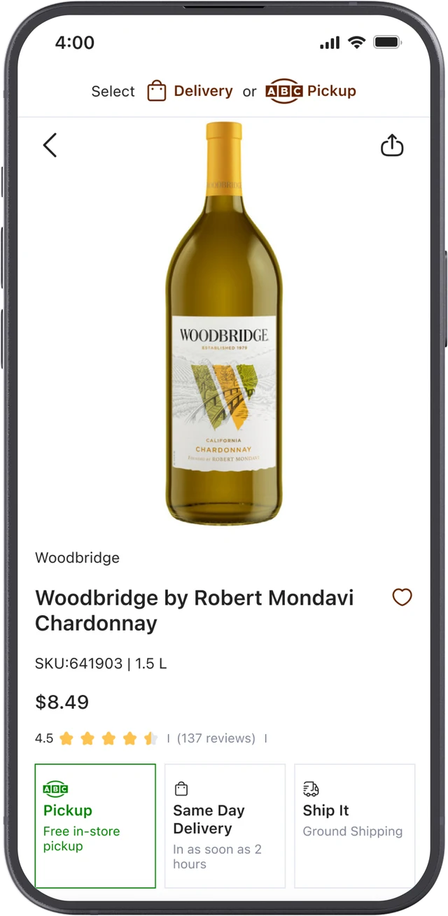ABC app product page