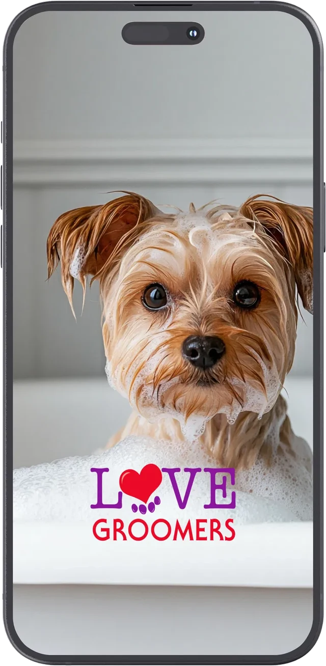 Love Groomers app launch screen