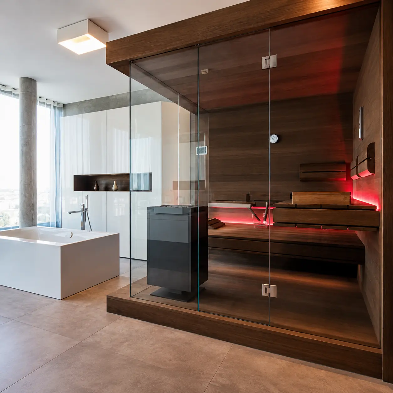 Maßgefertigte Premium-Sauna von SpaConcept Mallorca