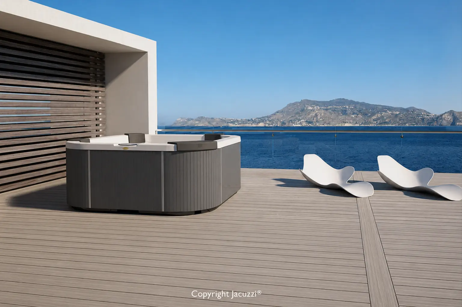 Jacuzzi Whirlpool mit Hydrotherapie-Technologie