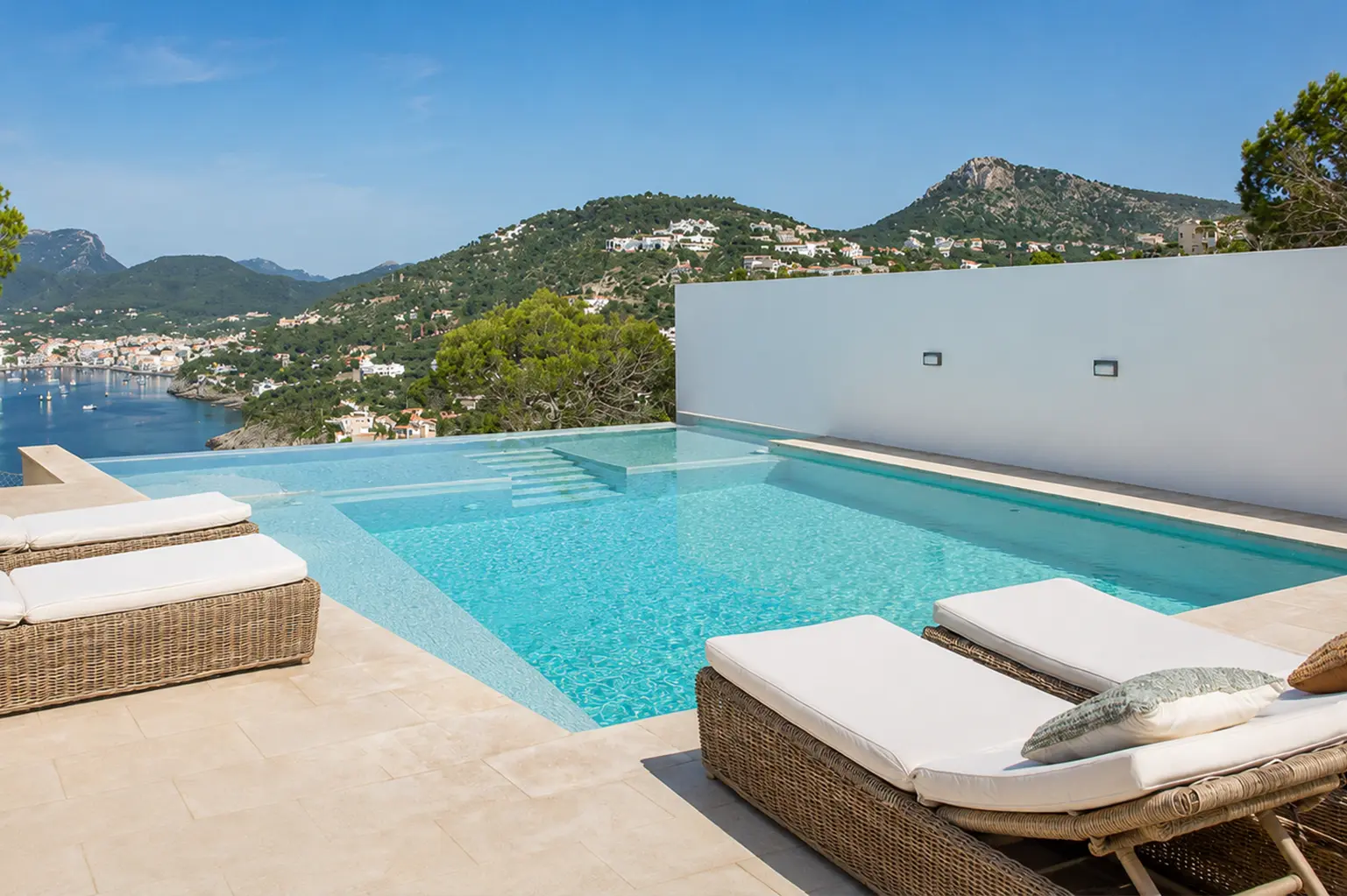 Professionell gepflegter Pool auf Mallorca
