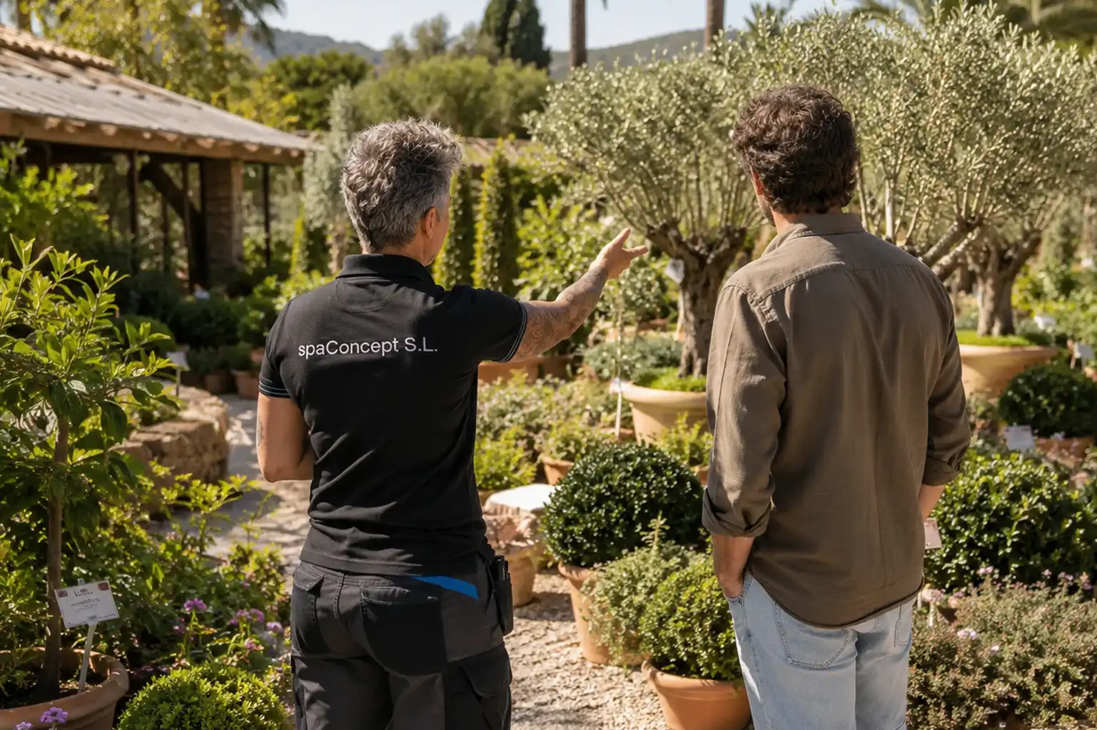 Gartenpflege für eine Villa auf Mallorca