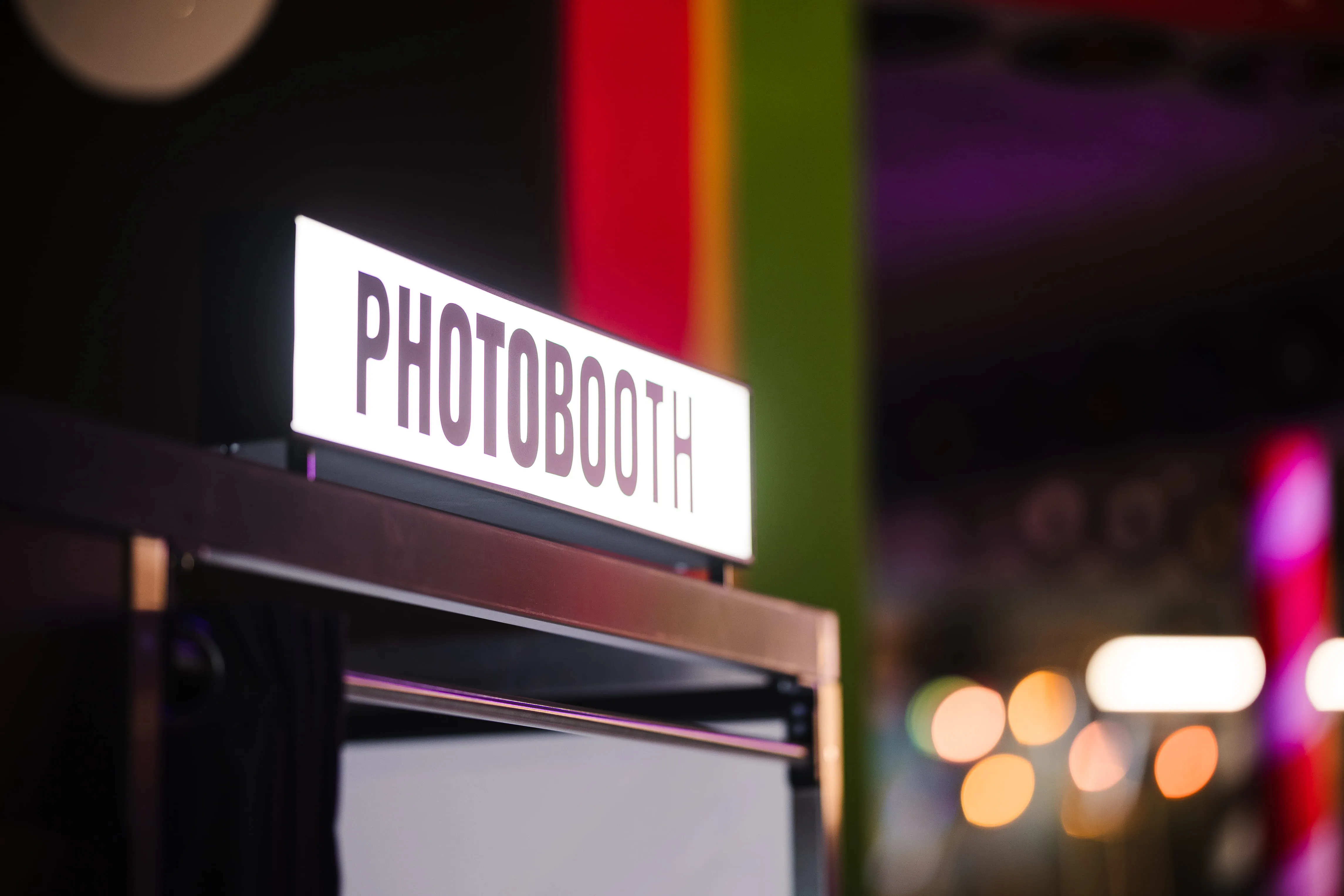 Photobooth installé dans l'espace de Laser Magic