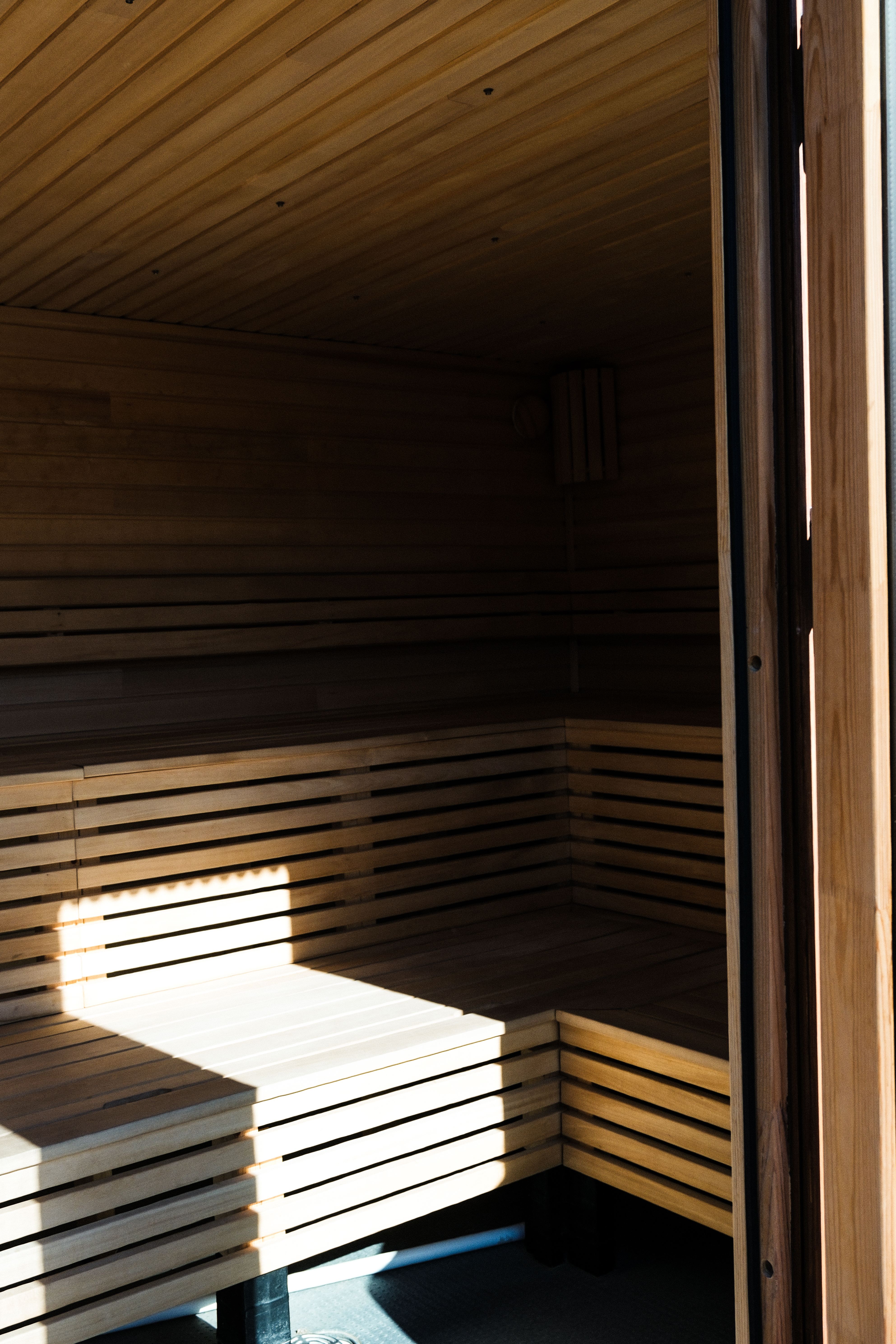 The interior sauna room at Sauna Yard