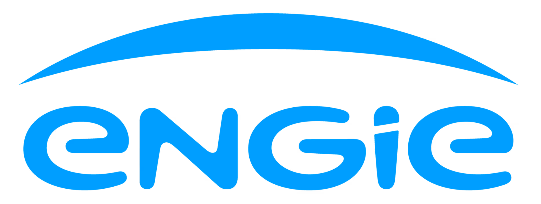 ENGIE logo with a blue arch above stylized lowercase text.