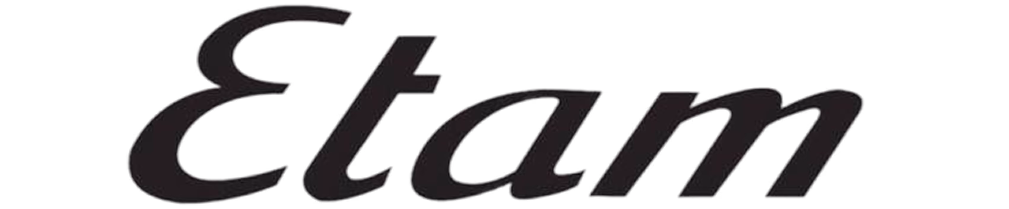 Etam brand name logo in black italic serif font.