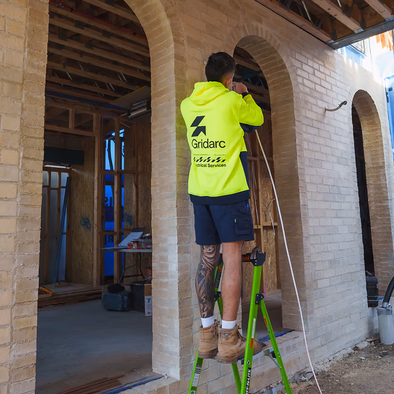 Electrician working