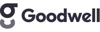 Goodwell company logo with stylized letter G icon.