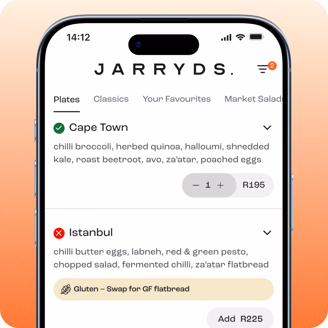 Smart Preference Menu filtering interface