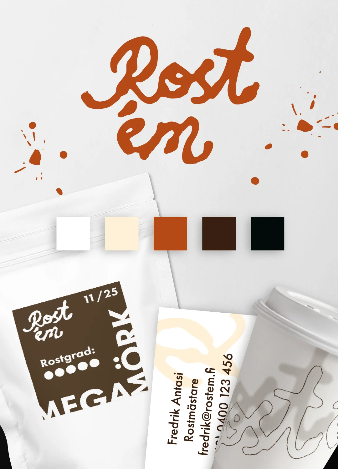 Rost 'em concept study of visual identity by Karamell