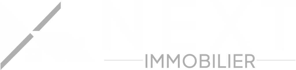 NEXT IMMIGRANT logo with stylized 'X' and gray and white text on black background.