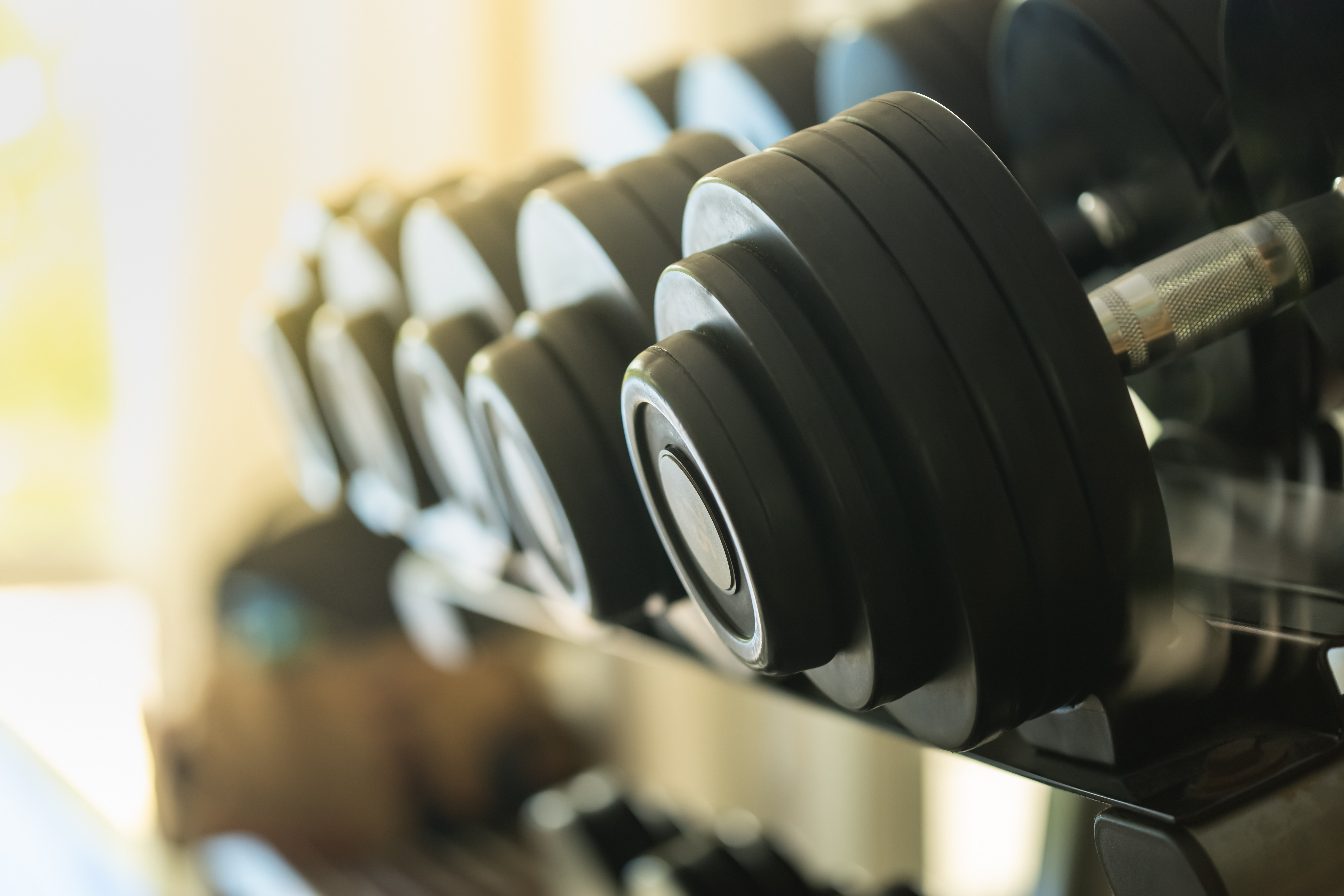 Weights stock image