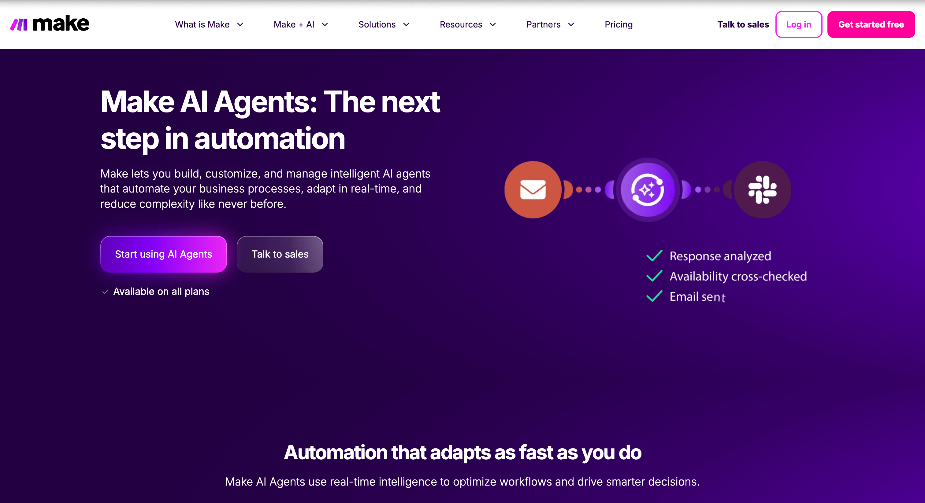 make agents page