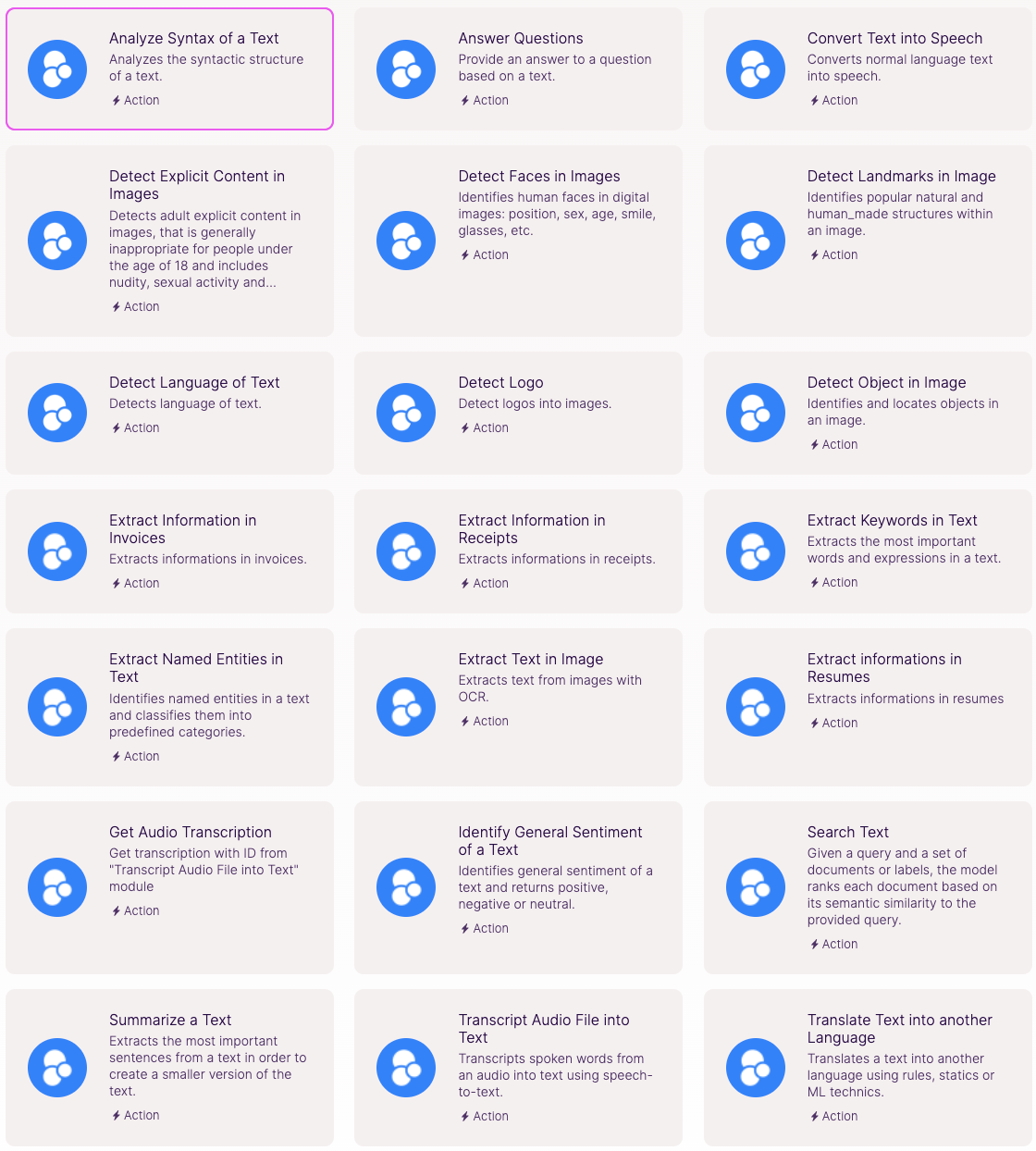 Eden AI endpoints