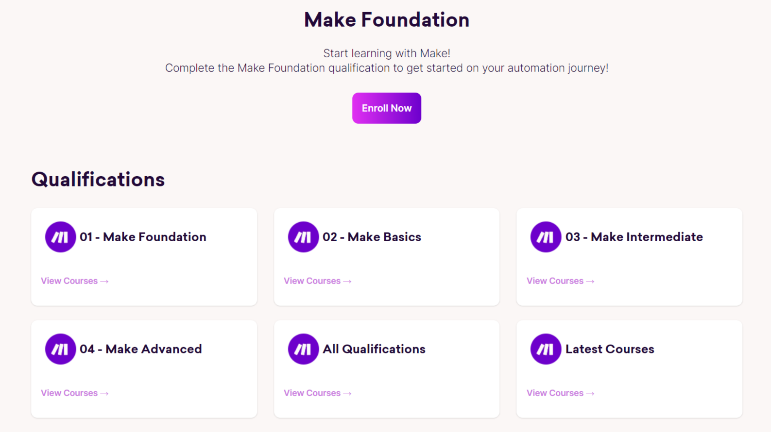 Make Foundation course