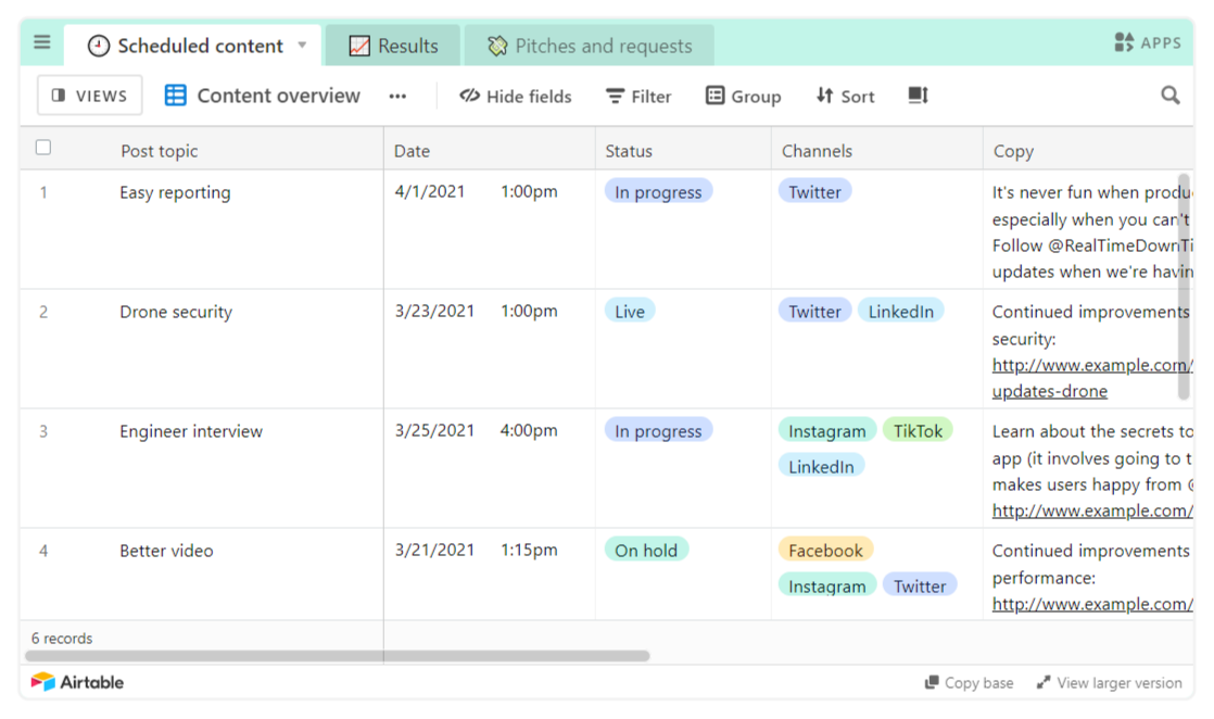 content-calendar-example-airtable