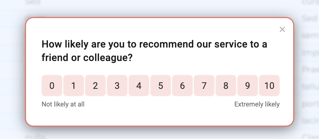 NPS survey