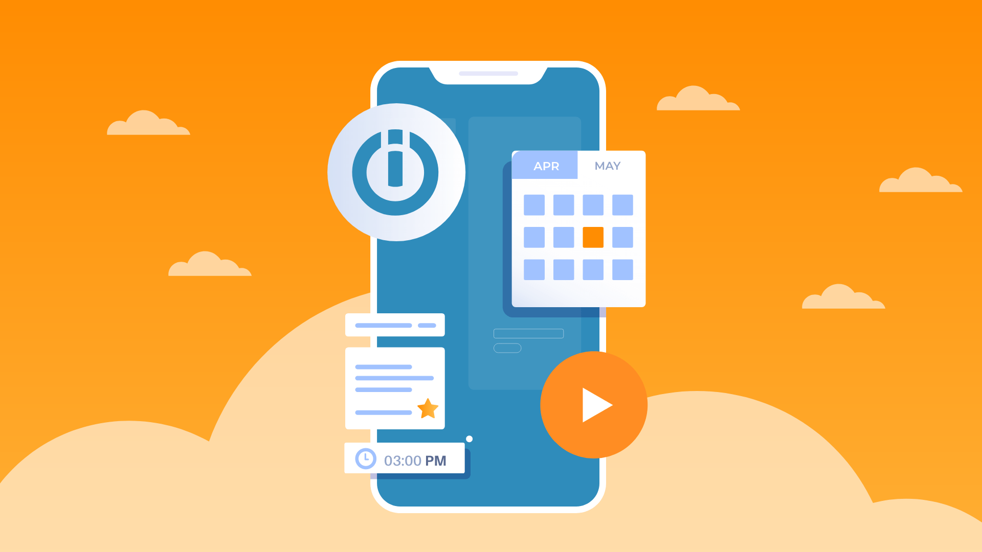 The Integromat mobile app preview.