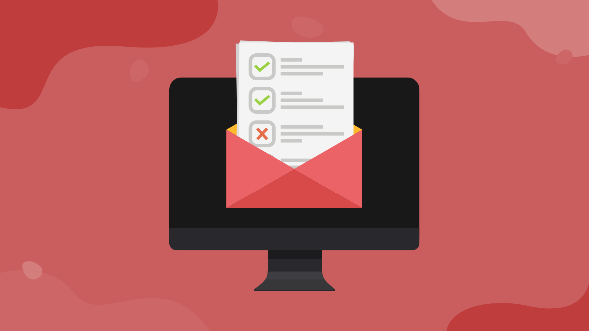 A screen with en e-mail verification content.