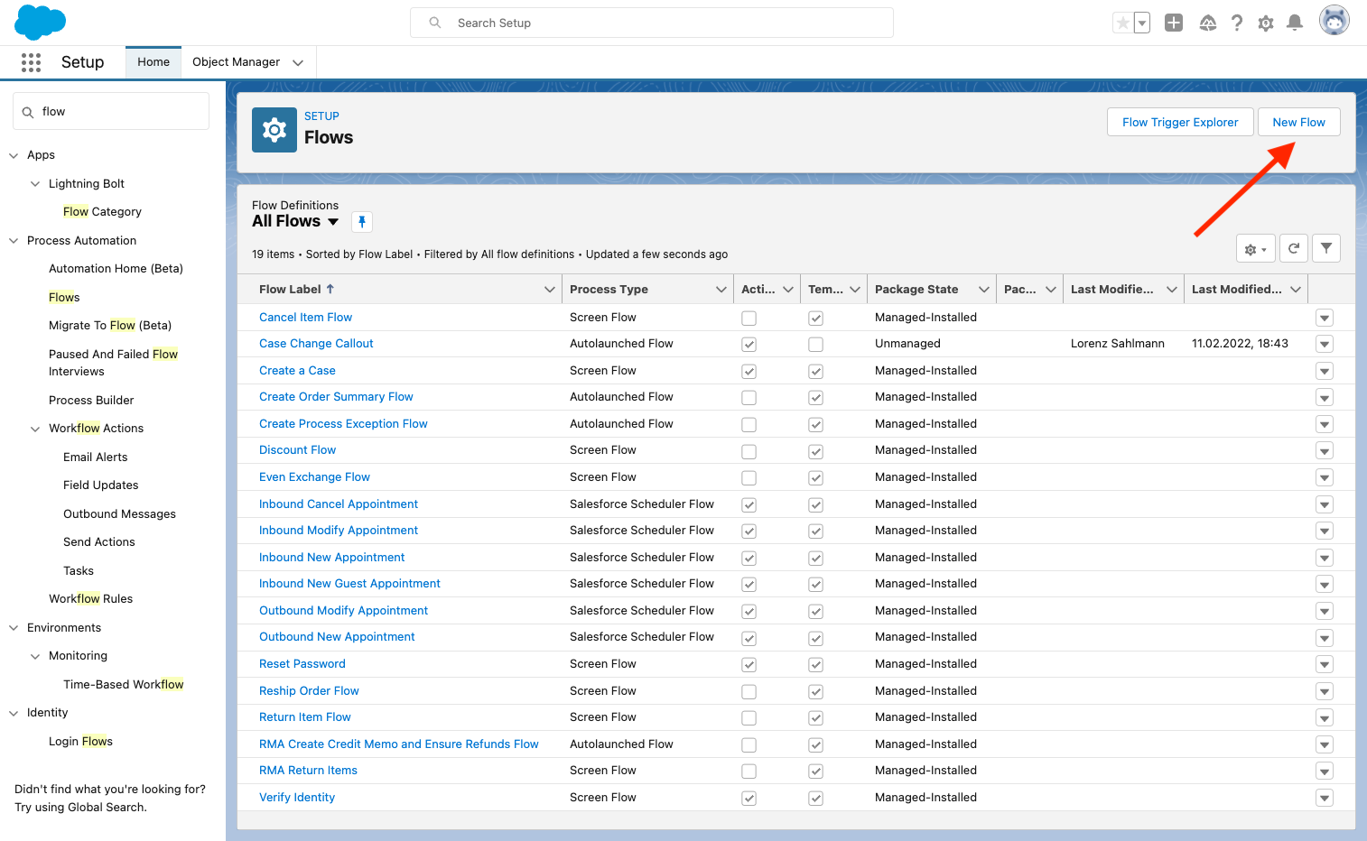 Salesforce Flow creation