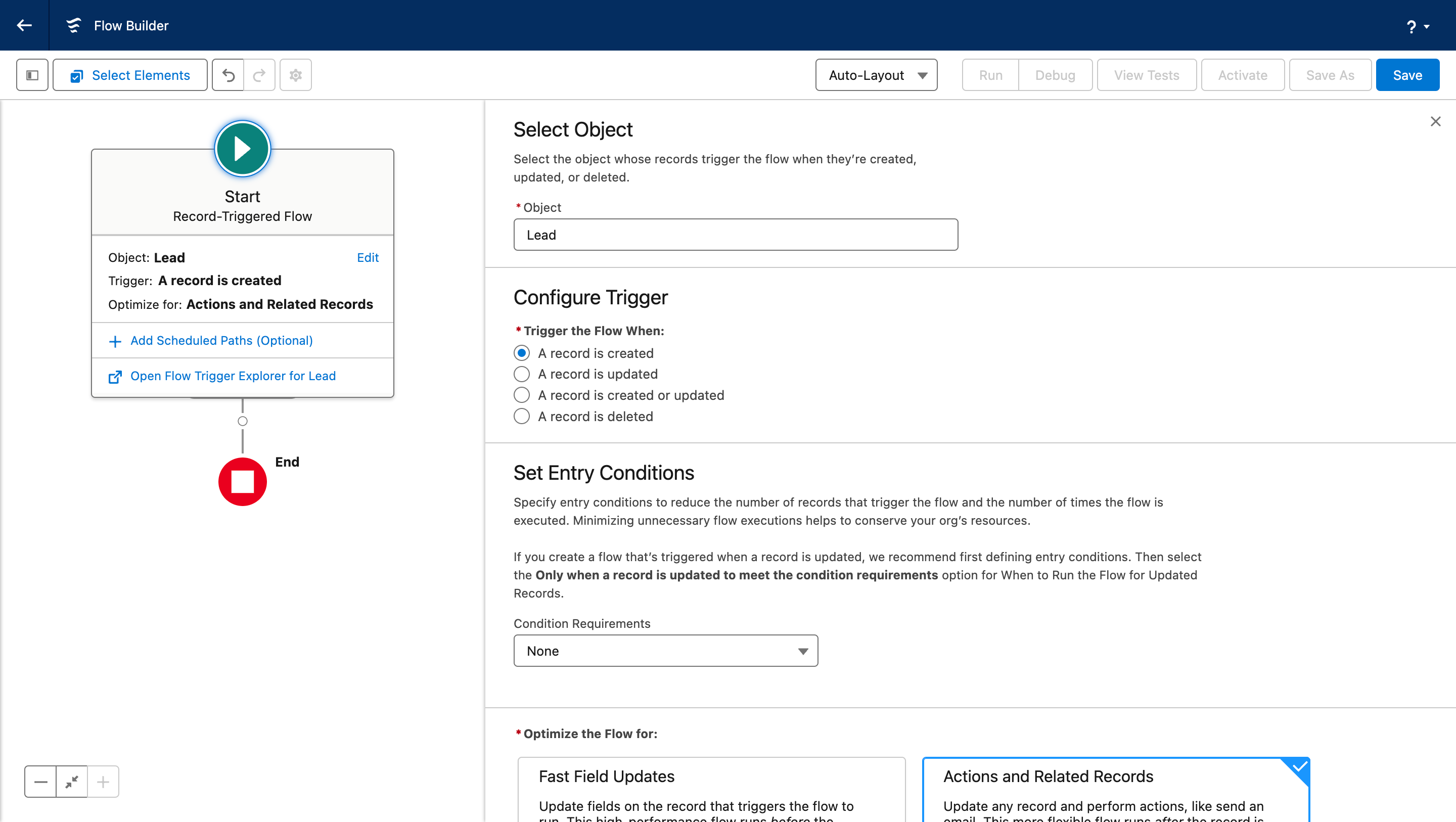 Activate Salesforce Flow