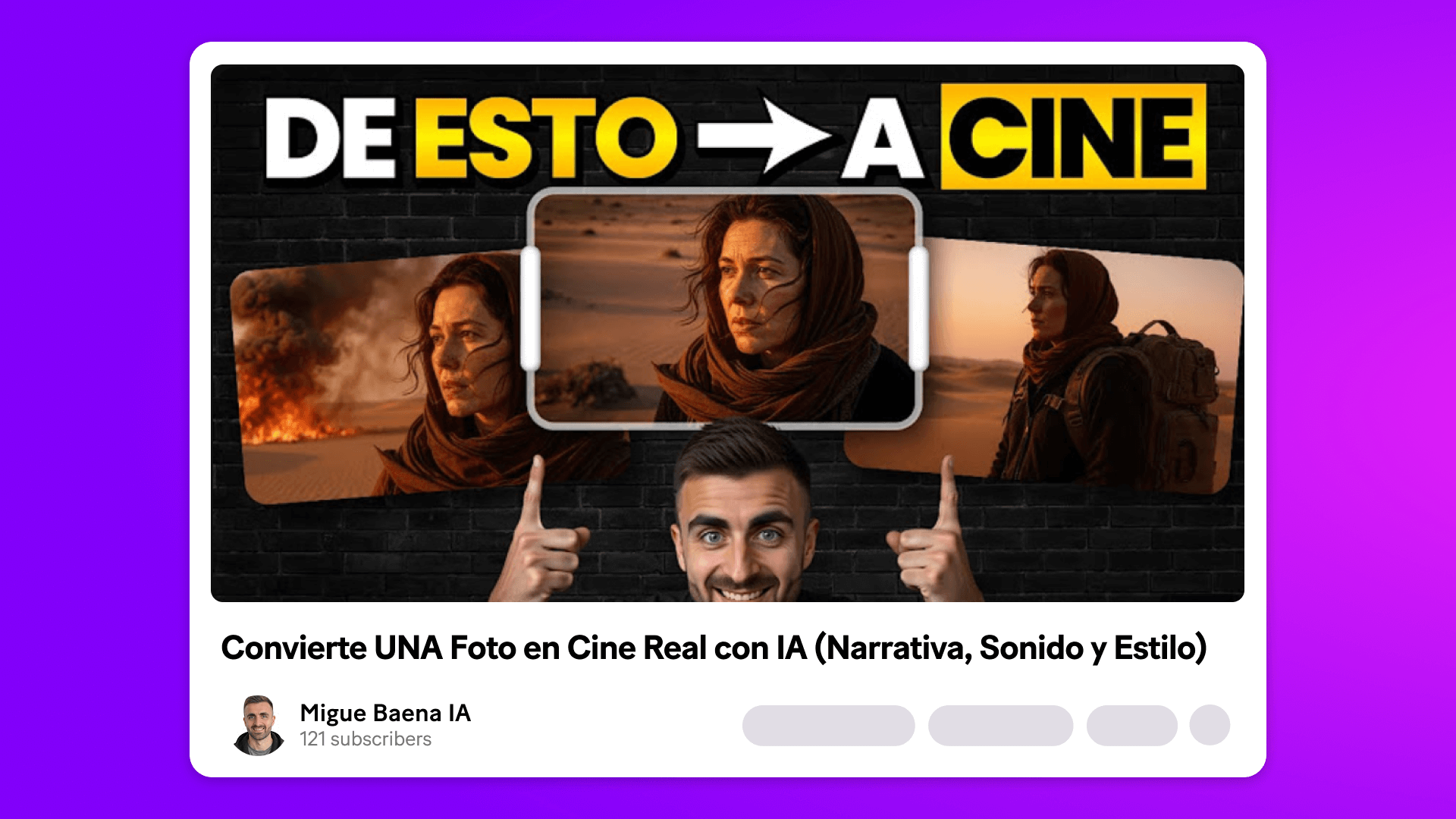Influencer Migue Baena