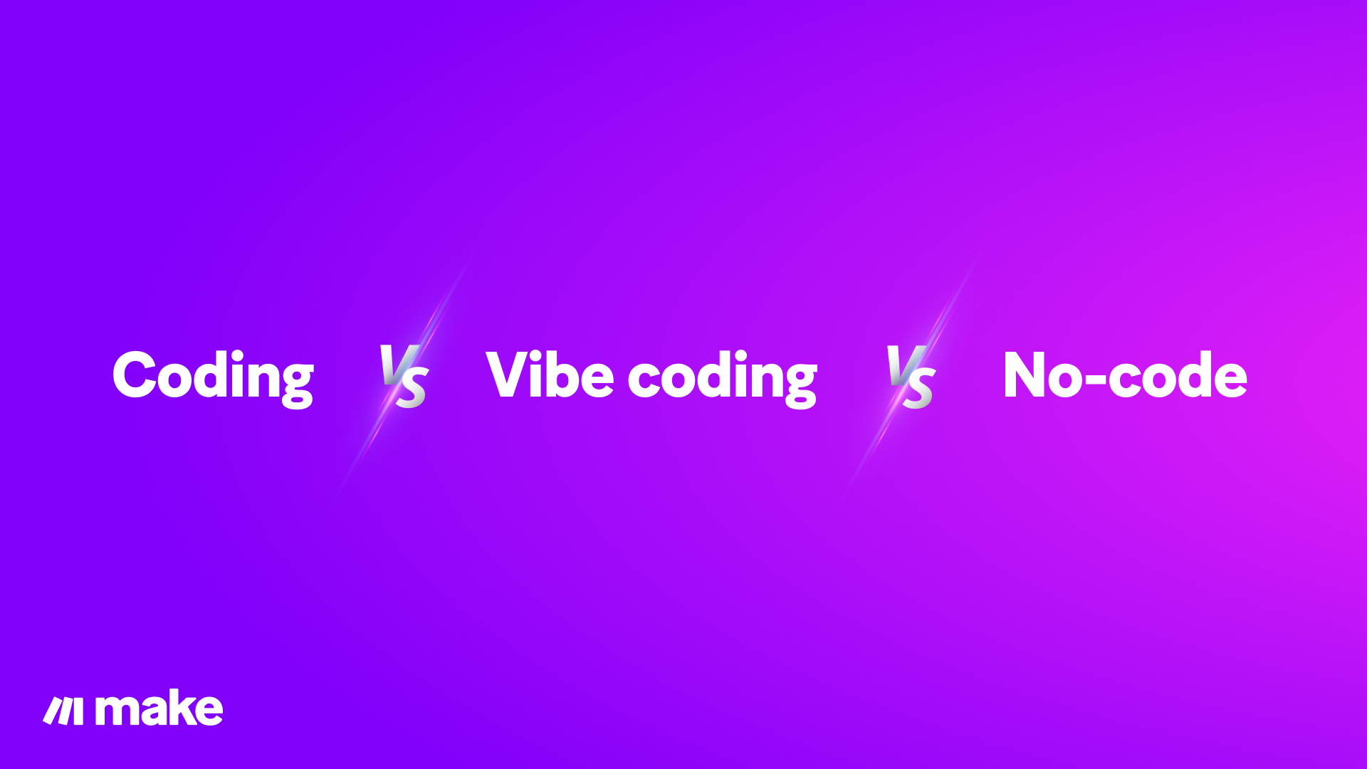 Code vs no-code vs vibe coding