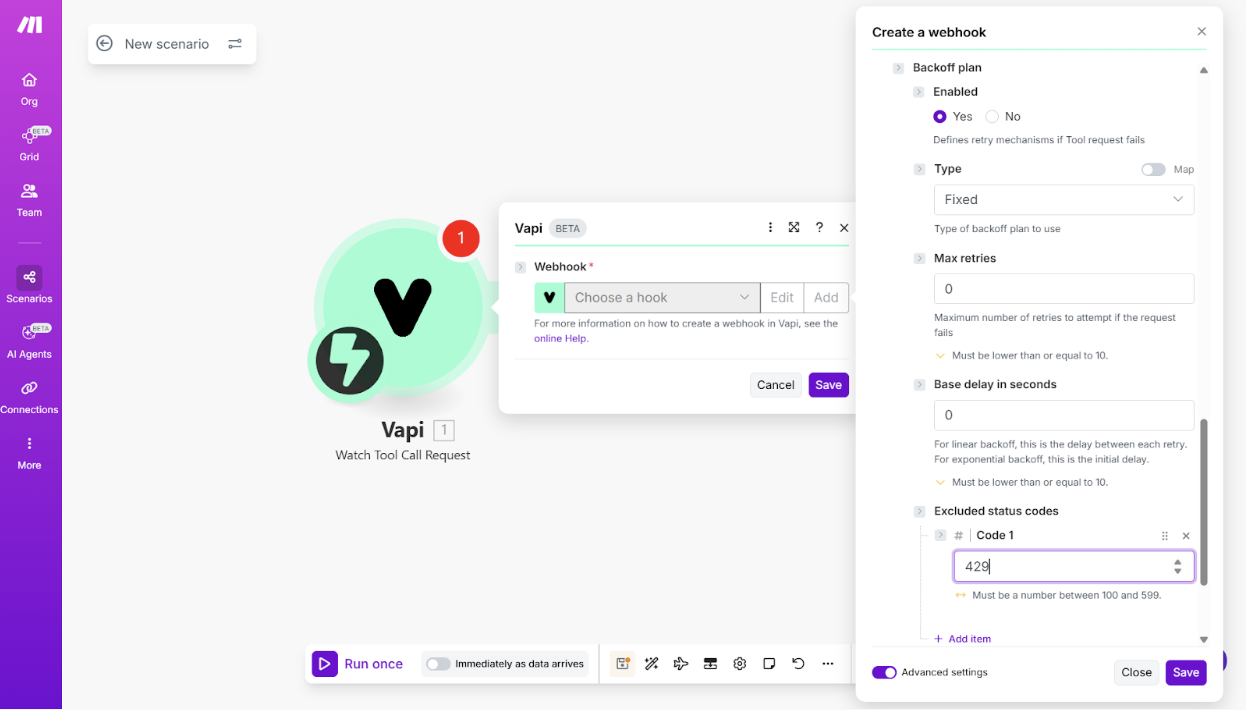 Make + Vapi 4