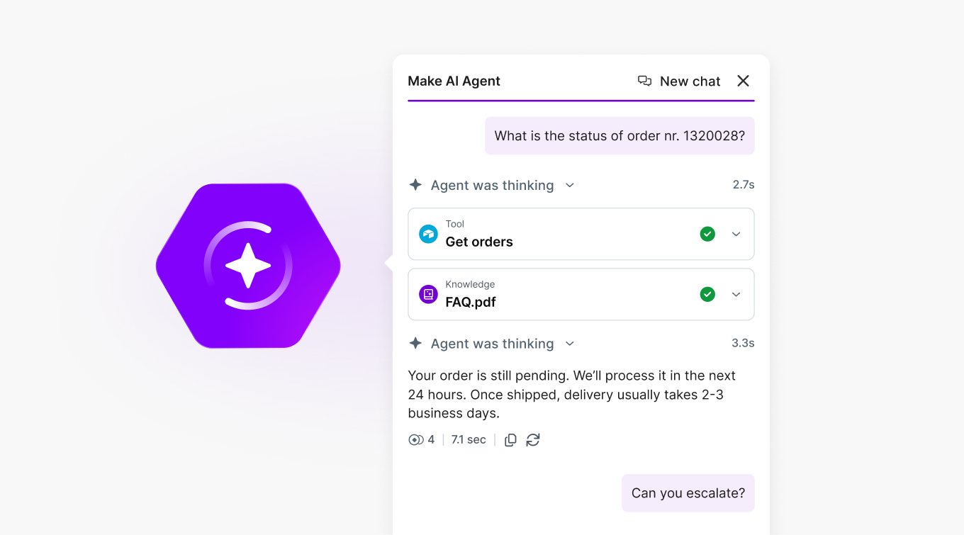 In-canvas chat for faster refinement