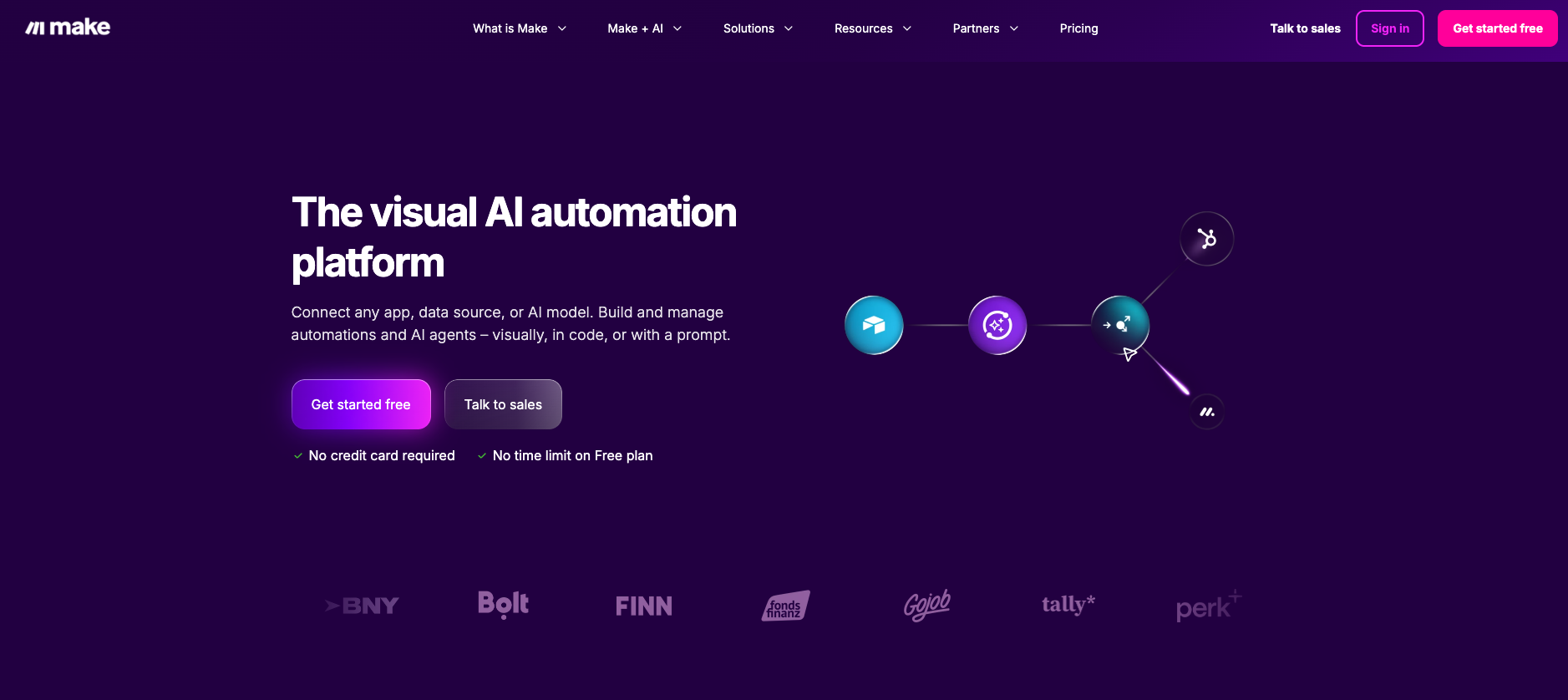 Make.com Homepage